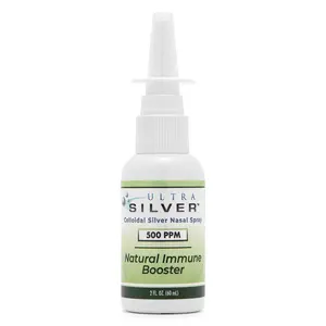 Ultra Silver Colloidal Silver Vertical Spray 500 PPM 2 Ounce Vertical Spray Bottle Natural Immune Booster True Colloidal Silver