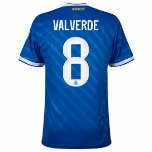 Real Madrid Valverde #8 Home Jersey 2025/26 – Unisex Soccer Fan Shirt Champions League Edition