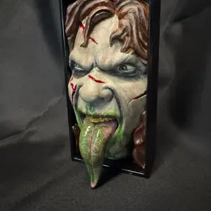 Regan The Exorcist 3D Book Nook or Wall Plaque 8.25H x 4in W x 1.5D Veteran Hobby Decorative Item with Unique Design