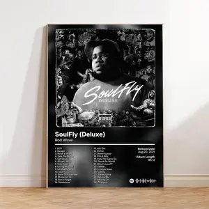 Rod Wave POSTER- SoulFly Deluxe POSTER- Custom Album Print - Hip Hop Wall Art Decor Prop