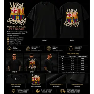⚽ Men's Barcelona Football Jersey T-Shirt – Official FCB Design, Breathable Sports Tee, Athletic Tops for Training, Games & Fan Events, Unisex Soccer Jersey, Sizes S-XXL, Viral TikTok Sportswear Tee