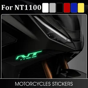 2PCS/SET Cool Motorcycle NT1100 Glow-in-the-Dark Logo Sticker For Stationery, Carry Bags, Motorcycle Small Items Multi-Color Glow-in-the-Dark NT1100 Decor Daily With Personality Safety Texture Details Convey Love For Motorcycle Style Inject Safe