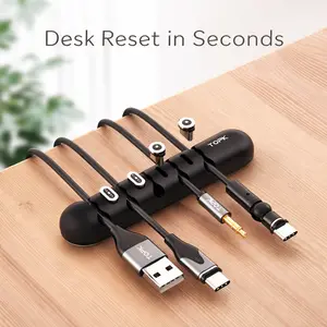 Desk Reset Cable Organizer (Magnetic Snap System)