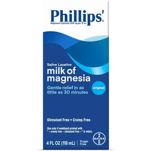 Phillips' Original Milk of Magnesia Liquid, 4-Ounce