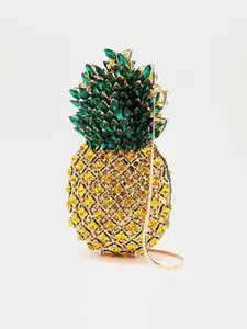 Pineapple Paradise Clutch - Yellow/combo