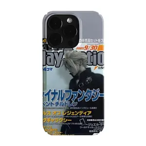 Final Fantasy Classic Phone Case: Cloud Strife Cover for iPhone, Relive 2005 Gaming Memories with Authentic Magazine - Style Print!iPhone16promax15 14 13 12 11