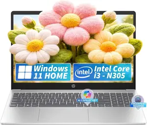 HP 15.6" FHD Laptop, Intel i3-N305, 8GB RAM, 256GB SSD, FR ID, Silver | Laptop for Students and Business, 15.6" FHD IPS Micro-Edge Anti Glare Display, Fingerprint Reader, WIN 11 Home