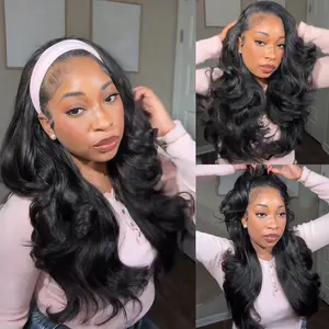 Recool Hair Salon Style at Home-Pre-Styled Half Wig Yaki Body/Yaki Straight/Kinky Curly Human Hair Wig With Drawstring Minimal/No Leave Out Upgrade Wigs for Black Women Beginner Friendly No Sew in No Glue Glueless Clip In Half Wig#DealsForYouDays