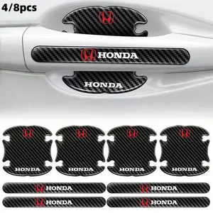 Car Door Handle Bowl Protection Film, Scratch-Resistant, Fits Honda Civic Accord Xrv Odyssey Cr-V Fitment, 4 or 8 Pieces Set, Car Accessories