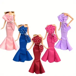 Fashion wedding Dress Evening Skirt Suitable for 1/6 Doll Party Clothes Doll Outfit for 11.81inch Doll Accessories girl gifts (no doll)