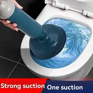 High Suction Toilet Plunger, Powerful Drain Cleaner, Essential Bathroom Cleaning Tool, Home Use, Unclogs Toilets and Pipes