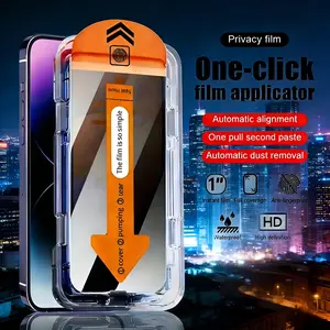 3pcs Full Cover Privacy Tempered Glass Screen Protector Accessories For iPhone 16 Pro Max/16 Pro/16/16 Plus/9H+ Hardness, Ultra HD, Anti-Scratch, Anti-Fingerprint, Easy to Install, Anti-Peeping, Protection