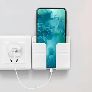 2pcs Multi-Functional Phone Remote Control Wall Mount Holder, Suitable for Various Models Phones & Remotes Storage Solution