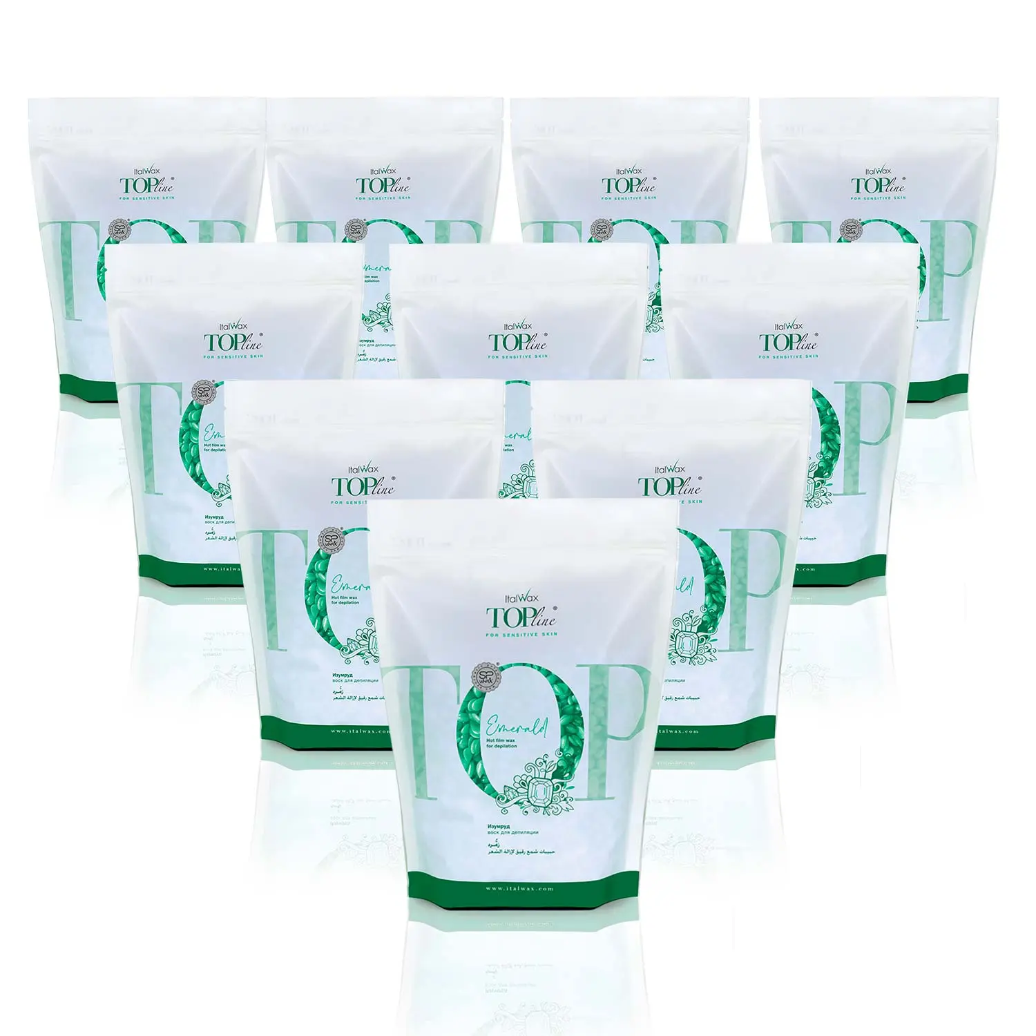 Case of Hard Wax Emerald Top Line - box 10 pcs