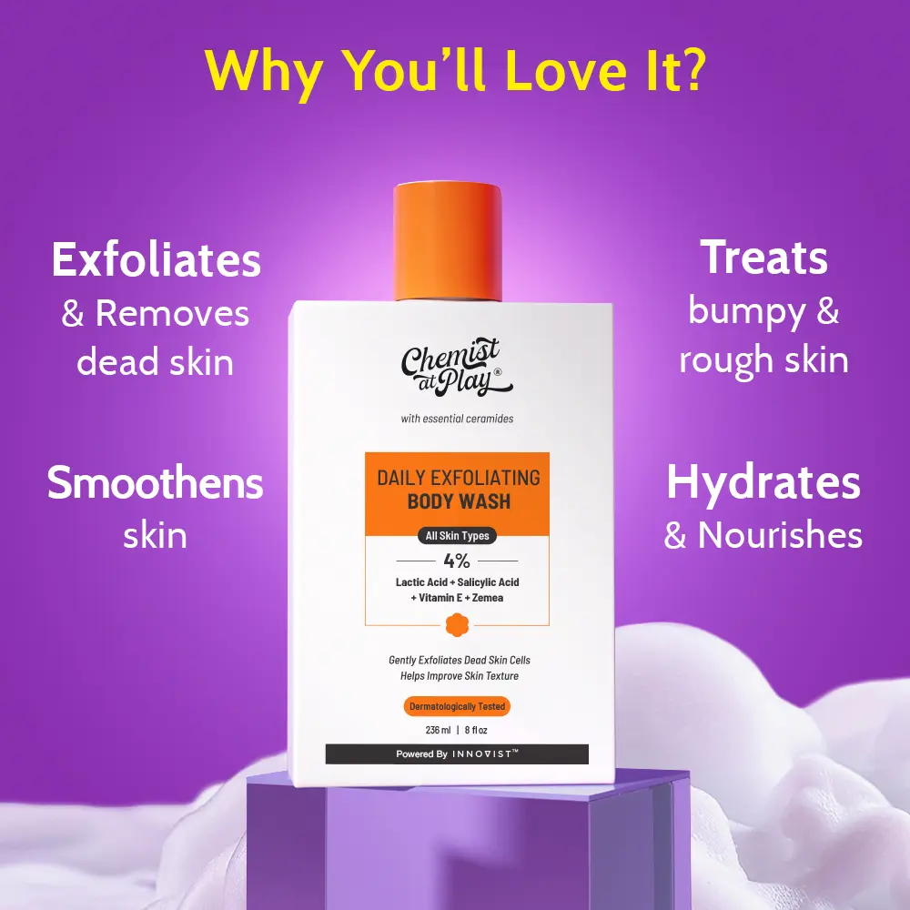 Chemist at Play Exfoliating Body Wash benefits