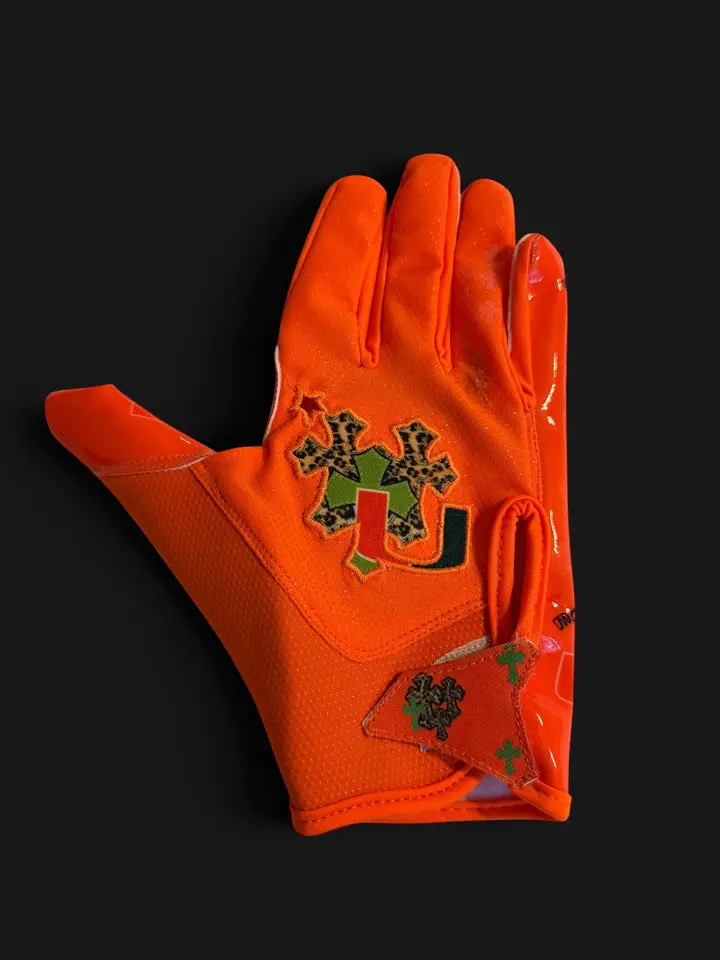 COLLEGE CHROME 1.0s GABOS SPEED FB GLOVES orange COLLEGE CHROME 1.0s GABOS SPEED FB GLOVES orange