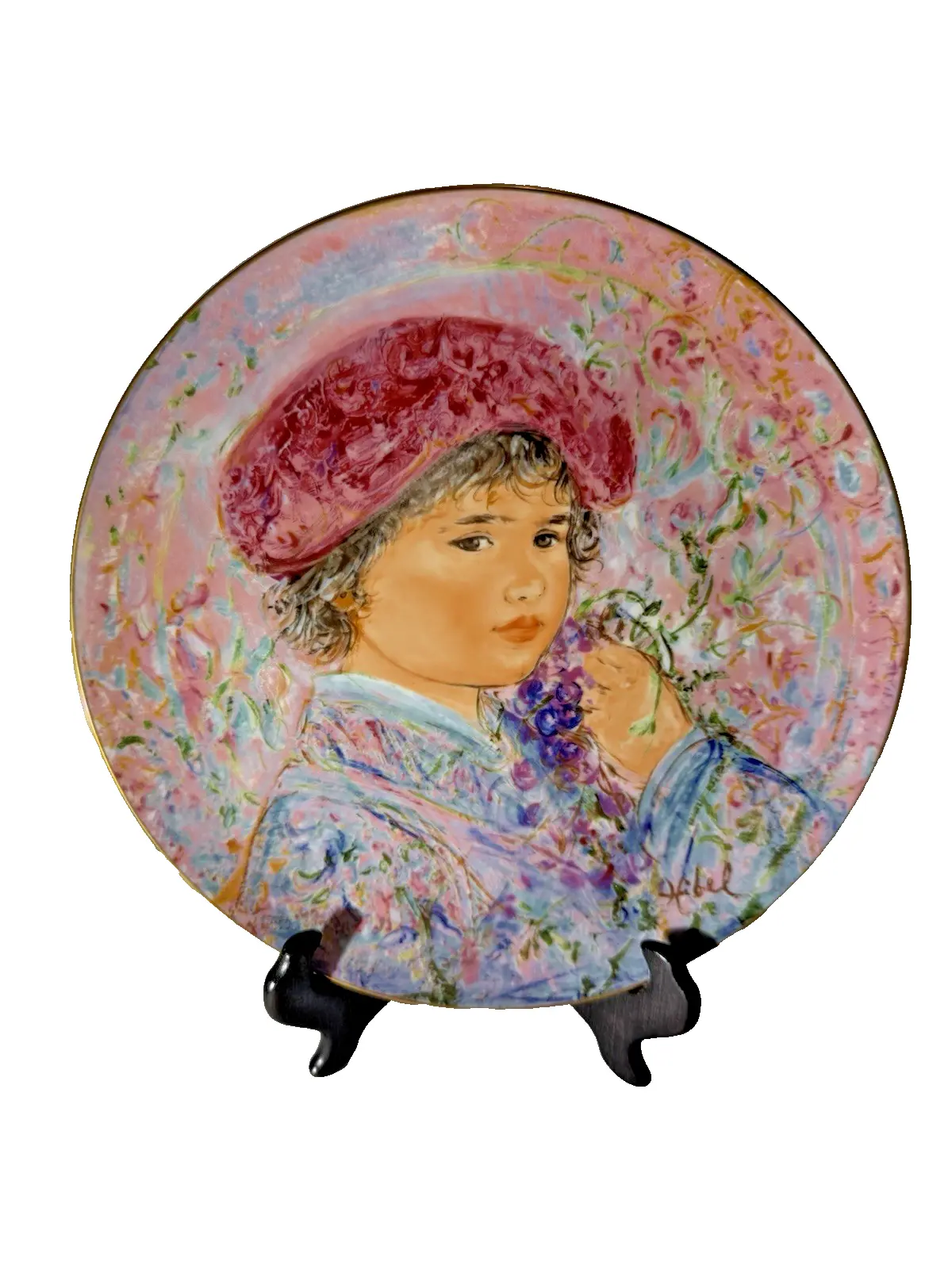 VTG Edna Hibel “Le Marquis Maurice Pierre” Second of the Series Collector Plate
