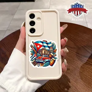 Cuban Culture Phone Case Compatible with Galaxy S24 Plus S25 S23 S22 Ultra S24+ Matte TPU Drop-Proof Rugged Durable Soft Bumper Cover Gift for Boy