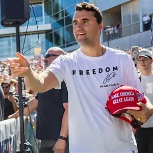 Freedom Charlie Kirk Tribute T-Shirt – Minimalist Front with Memorial Graphic Back – Oversized Unisex Statement Tee
