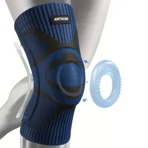 Cycling & Fitness Knee  – Silicone Non- Knee Sleeves for Athletic Training and Outdoor Sports breathable support knit