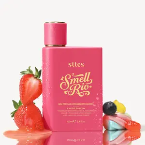 Sttes Perfume 606# (Pressable Strawberry Gummies) – Eau de Parfum 100ml (3.4 fl oz) – Strawberry, Cotton Candy, Fruit Gummies, Vanilla