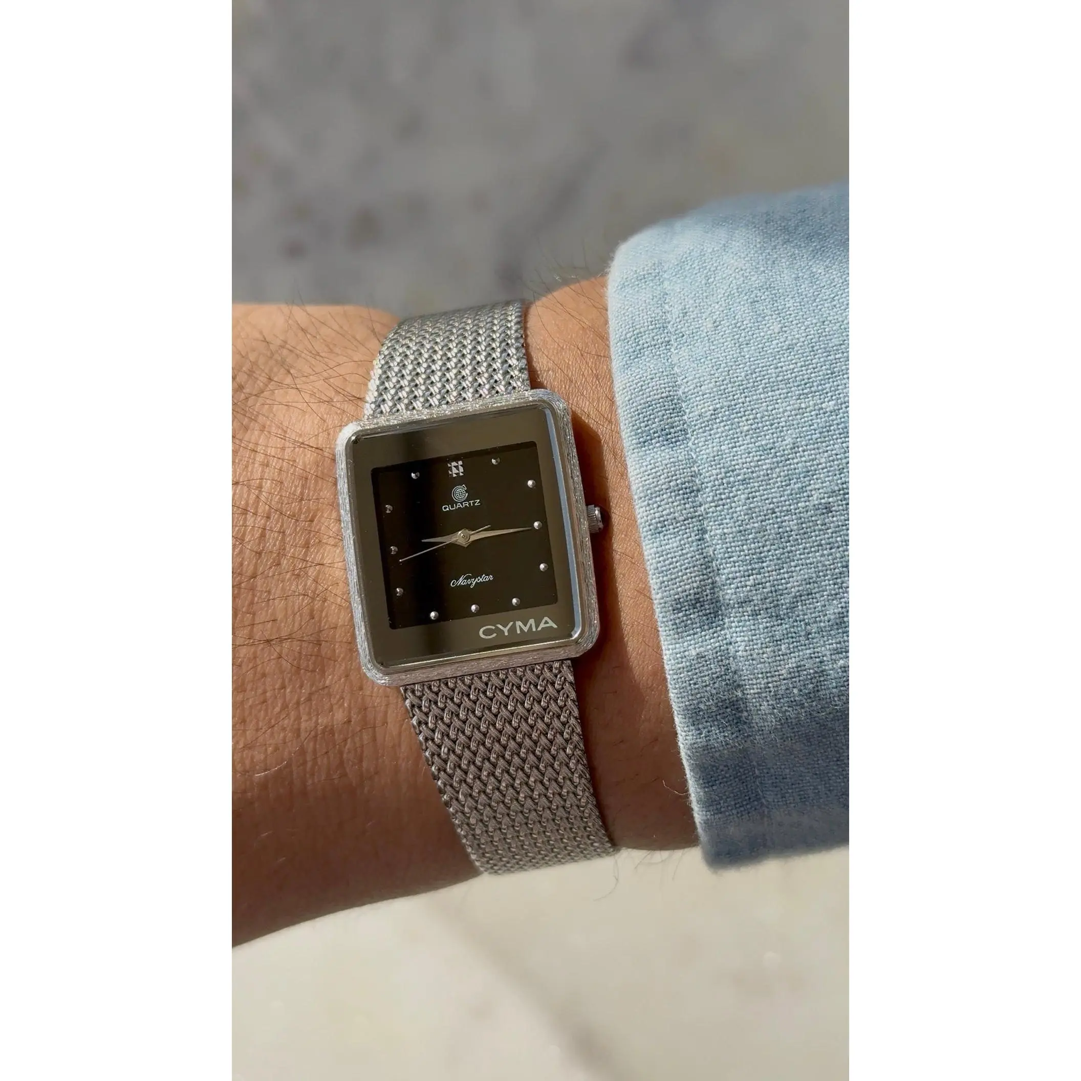 1980’s Cyma Quartz Navystar Swiss Tank Watch