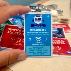 Blue Envelope Card (888 byte NFC)
