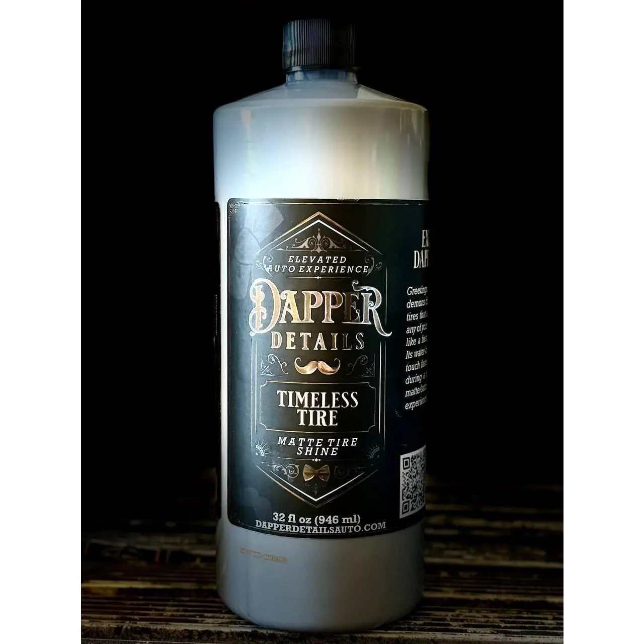 Timeless Tire 32oz Water-based Acrylic Tire, Plastic, Rubber, Vinyl Dressing Matte Satin Finish