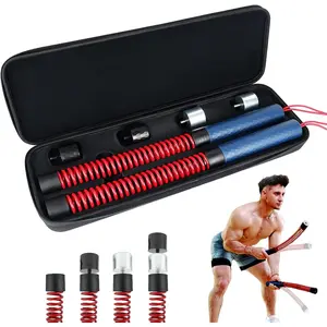 Upgraded Ropeless  Ropes for  Gym, Four Adjustable Weight Levels, Weighted Workout Ropes for HIIT, Cardio and Strength  Fitness Equipment
