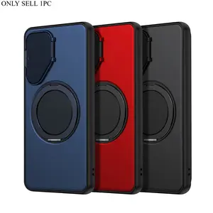 Phone Case - Suitable for Samsung for Galaxy S26 S25 S24 Puls/Ultra/A16 A17 A26 A36 A37 A56 A57 Multifunctional Phone Case with Protective Lens Sliding Cover, 360° Rotating Ring Holder, Car Magnetic Holder