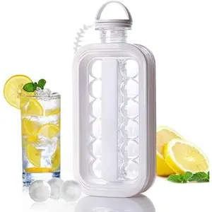 2-in-1 Ball Maker Ice Cube Tray & Water Bottle