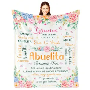 1pc Nicetous Abuelita Gifts In Spanish, Regalos Para Abuela, Grandma Birthday Gifts, Grandma Gifts From Grandchildren, Birthday Gifts For Grandma Unique, Abuelita Gift From Grandaughter Blanket 1