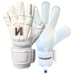 ONEKEEPER Retro Rollfinger Goalkeeper Gloves Classic Design with German Contact Latex & Adjustable Wrist Strap for Superior Grip and Comfort