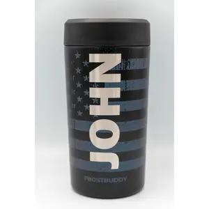Frost Buddy Universal Buddy - Double-Wall Vacuum Insulated Stainless Steel Can Cooler for 12oz 16oz Cans Bottles Custom Engraving Available