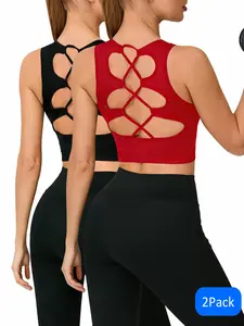 Women's High Elasticity Shaping Sports Tank Top, Sleeveless Fitness Shirt, Breathable Sweat-Wicking Material, Back Shaping Design, High Performance Activewear