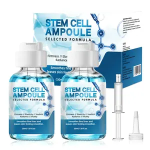 Stem Cell Exosome Booster Kit and Hydrating Brightening Nourishing Ampoule Serum Set, Exosome Solution and Syringe, Radiant Skin Care, Treatment