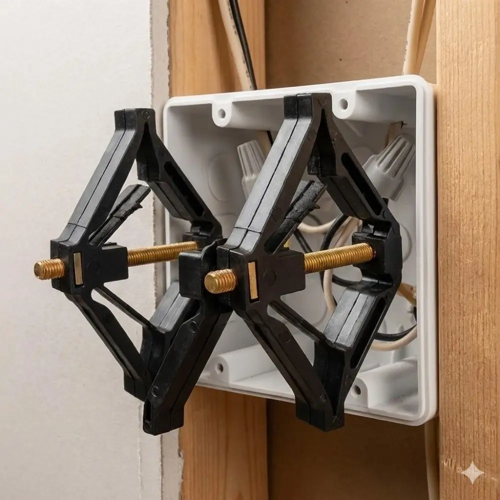 Industrial-Grade Electrical Wall Box Repair Kit with Stand Rod | Durable Multi-Piece Set for Switch & Outlet Restoration | Quick-Install Universal Fixing Tools for Electricians & DIY
