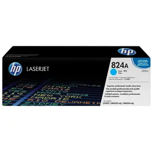 Original HP 824A Standard Yield Cyan Toner Cartridge, CB381A
