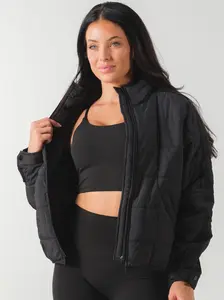 ACTA On The Go Puffer Jacket - Lightweight Downy Feel, Full-Length Zipper, High-Neck Collar for Wind Protection