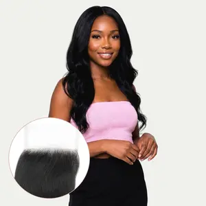Body Wave 4x4 HD Lace 100% Human Hair Closure - Soft Voluminous Waves & Seamless Blend for Natural Look