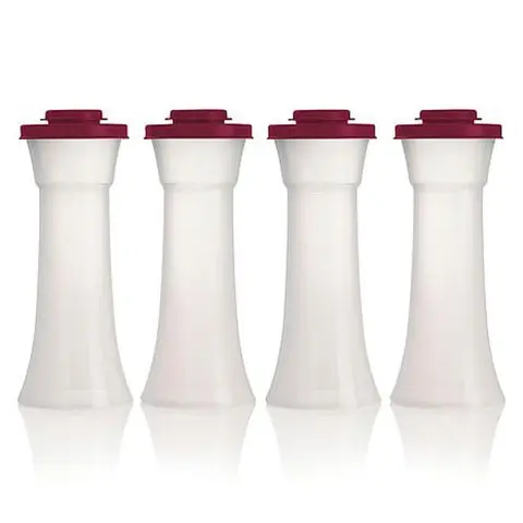 Tupperware 4-piece Hourglass Seasoning Shaker Set