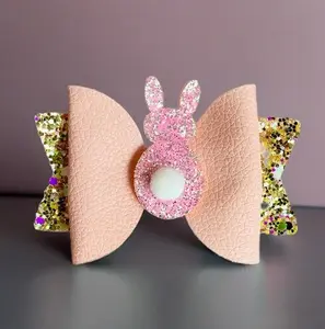 Peachy Pink Peeps Tumbler Bow
