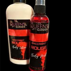 A Queens Garden Moulin Rouge Dupe Lotion, Sugar Scrub, and Body Spray Giftset