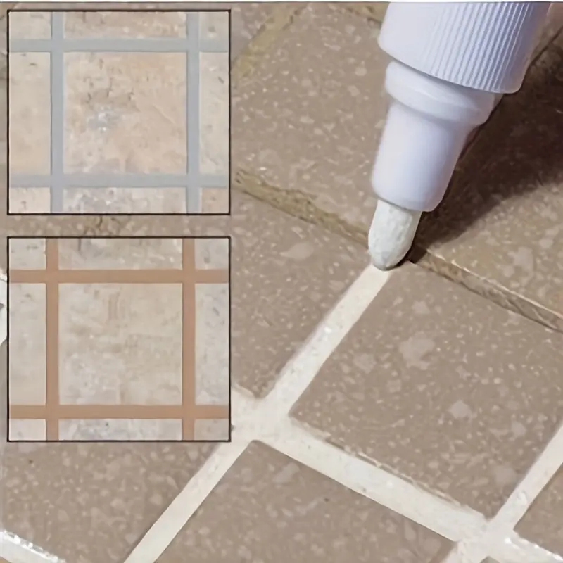 3pcs Waterproof Self Sealing Tile Grout Pen for Kitchen & Bathroom - Color Change, Beautiful Seam, Wall And Floor Tile Gap, Ceramic Easy Color Change on Various Surface