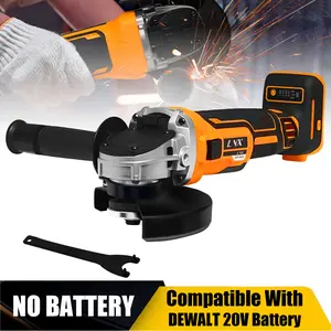 Cordless Angle Grinder for DEWALT 20V MAX Battery, 4-1/2" Brushless Electric Angle Grinder Tool, 8500RPM 4 Variable Speeds Angle Grinder for Cutting, Grinding, Polishing(No included Battery)