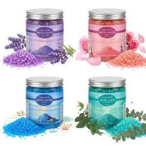600g Lavender, Rose, Ocean & Eucalyptus Bath Salts | Relaxing Spa Bath Soak for Stress Relief, Deep Cleansing & Long-Lasting Fragrance | Father’s Day & Christmas Gift for Family, Friends & Self Care