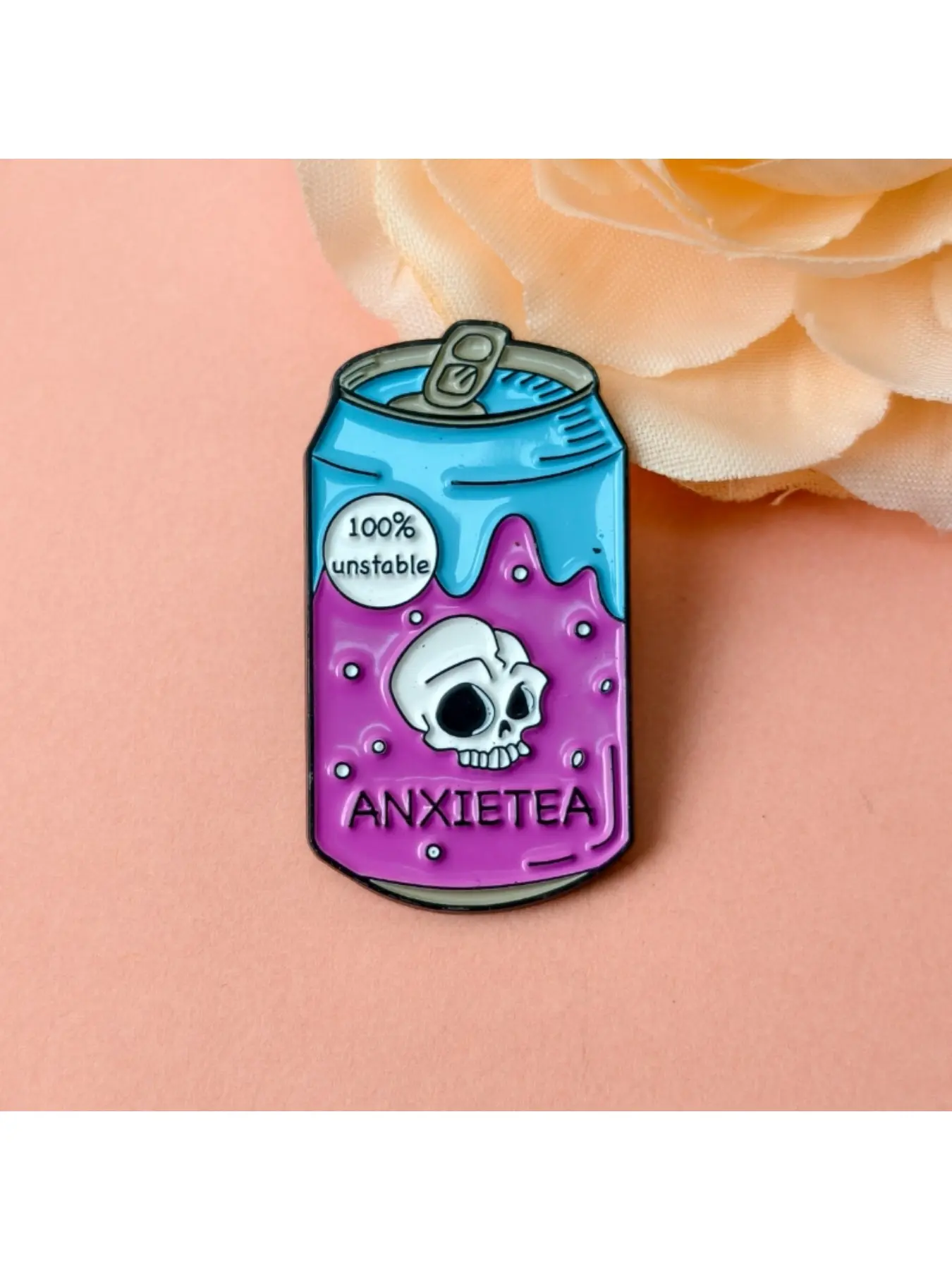 Enamel Badge Pin in The Shape of A Cola Can Fashion Bag Backpack Jacket Accessory Gift