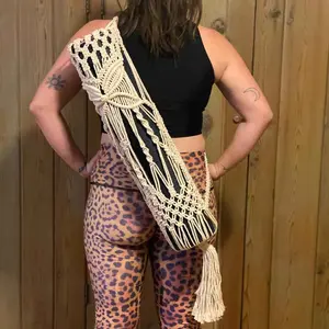 Macrame Yoga Mat Bag – Boho Woven Carrier for Ritual, Travel & Style