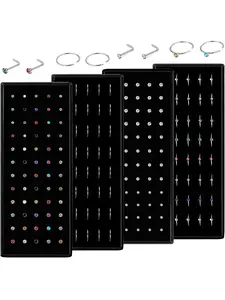 200 Pcs Multi-Colored L Shape Nose Studs Piercing Set for Women Men High-quality Durable 303L Stainless Steel Gentle Enough for Sensitive Skin Practical L-shaped Structure Reliable Screw Design Versatile Piercing Ornaments