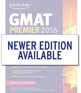 USED-Kaplan GMAT Premier 2016 with 6 Practice Tests: Book + Online + DVD + Mobile (Kaplan Test Prep) by Kaplan (Paperback)